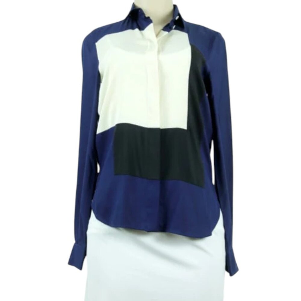 CELINE Silk Button-Up Blouse Worn by the Greenleaf Character Gloria.